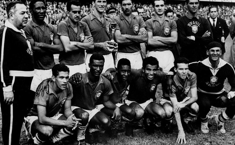 عکس قهرمانی تیم برزیل در جام جهانی 1958